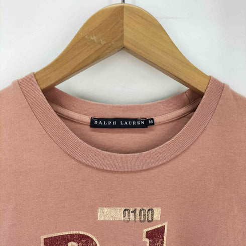 ラルフローレン RALPH LAUREN グラフィックプリント クルーネックTシャツ レディース import:M