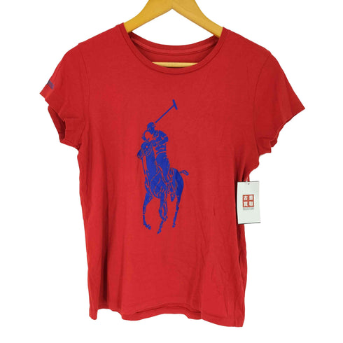 ポロラルフローレン POLO RALPH LAUREN ビックポニープリント クルーネックTシャツ レディース import:S 160/84a