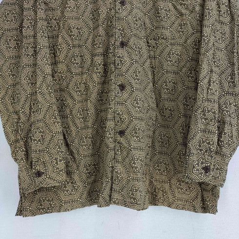 ラルフローレン RALPH LAUREN 幾何学総柄 ボタンダウン L/S シャツ メンズ JPN:M