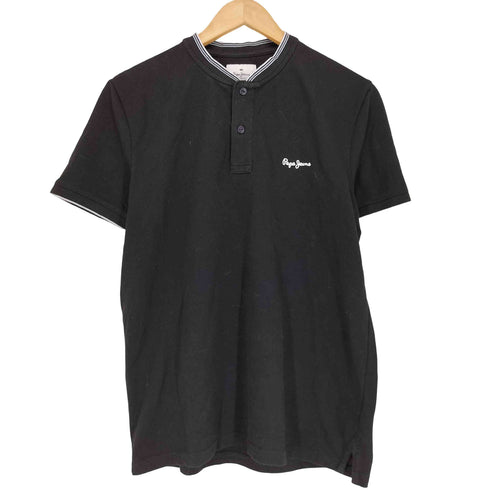 PEPE JEANS スタンドカラー ポロシャツ import メンズ L