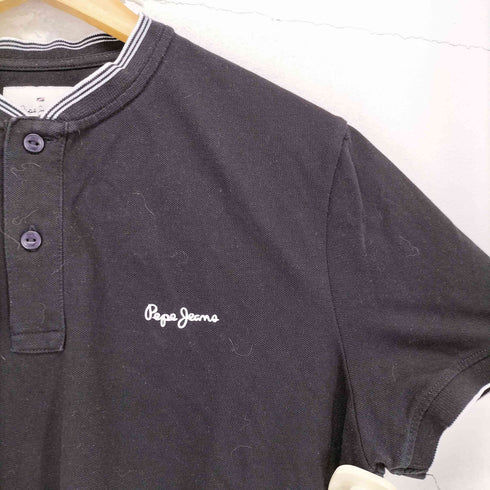 PEPE JEANS スタンドカラー ポロシャツ import メンズ L
