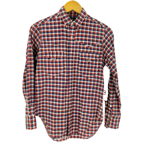 ラルフローレン RALPH LAUREN rough wear チェック スナップボタン ウエスタンシャツ レディース 9