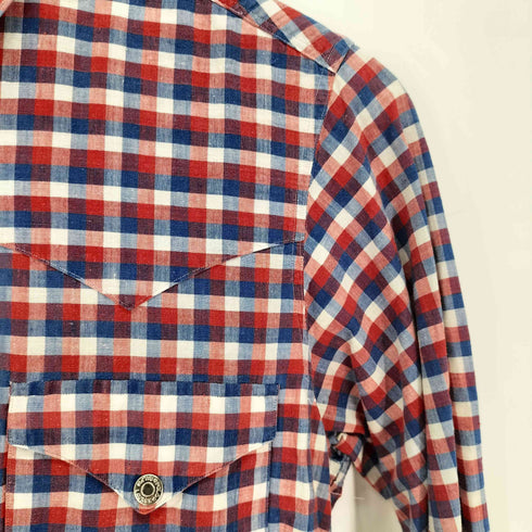 ラルフローレン RALPH LAUREN rough wear チェック スナップボタン ウエスタンシャツ レディース 9