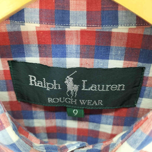 ラルフローレン RALPH LAUREN rough wear チェック スナップボタン ウエスタンシャツ レディース 9