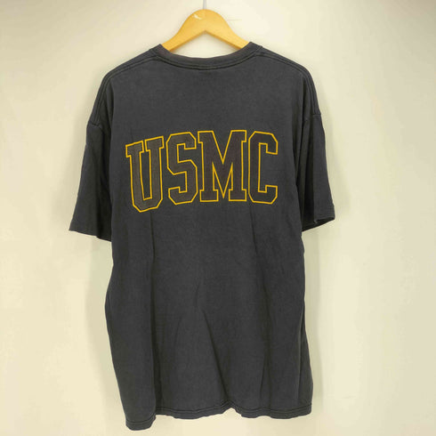 90S SO FFES CHOICEボディ UNITED STATES MARINE CORPS ロゴプリント 袖シングルステッチ S/S クルーネック Tシャツ メンズ import:XL