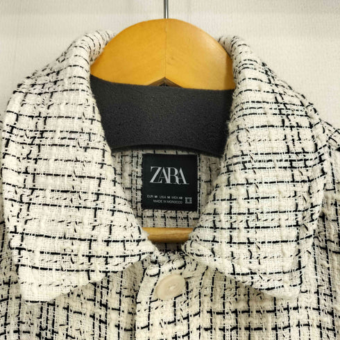 ザラ ZARA ツイードジャケット メンズ import:M