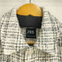 ザラ ZARA ツイードジャケット メンズ import:M