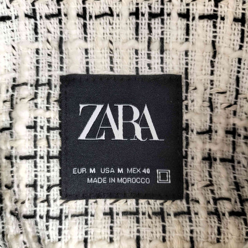 ザラ ZARA ツイードジャケット メンズ import:M