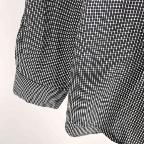 エディーバウアー Eddie Bauer 00S 白タグ WRINKLE RESISTANT グラフチェック B/D L/S シャツ メンズ import:XL