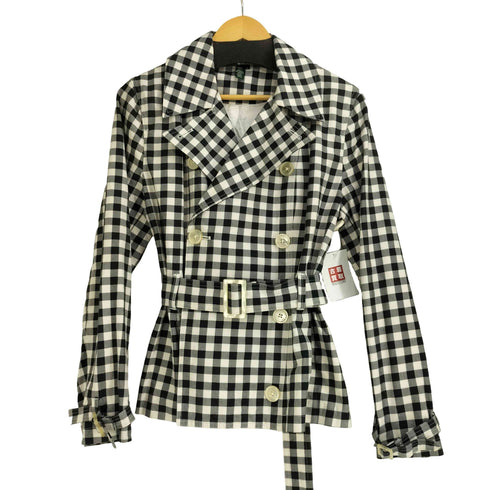 ローレンラルフローレン LAUREN RALPH LAUREN ギンガムチェック柄 トレンチコート レディース import:L
