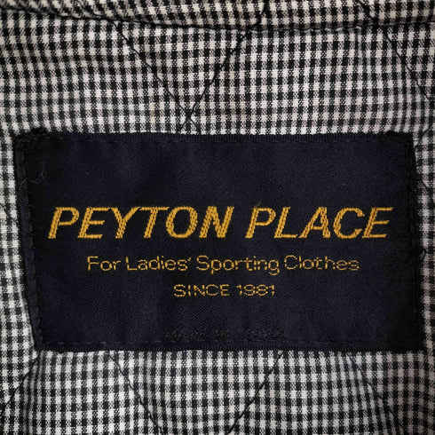 PEYTON PLACE 袖レザー ウール混 スタジアムジャケット メンズ