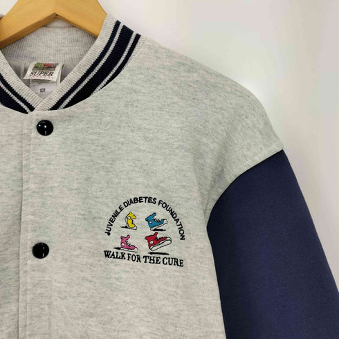 90-00S FRUIT OF THE LOOMボディ Juvenile Diabetes Foundation イベント スウェットスタジャン メンズ import:M