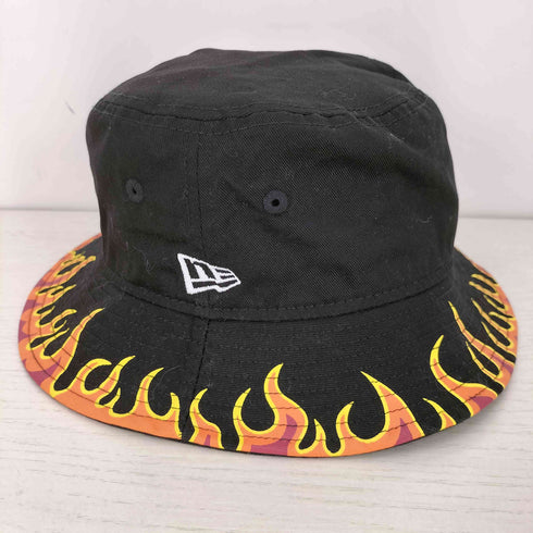 ニューエラ NEW ERA FIRE PATTERN BUCKET HAT ファイヤーパターン バケットハット レディース MEDIUM/LAREGE