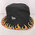 ニューエラ NEW ERA FIRE PATTERN BUCKET HAT ファイヤーパターン バケットハット レディース MEDIUM/LAREGE