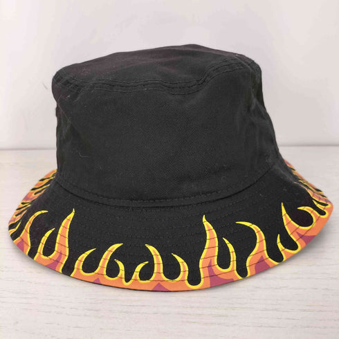 ニューエラ NEW ERA FIRE PATTERN BUCKET HAT ファイヤーパターン バケットハット レディース MEDIUM/LAREGE