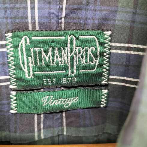 ギットマンブラザーズ GITMAN BROS. vintage チェック柄ボタンシャツ メンズ