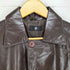 P pig leather ピッグレザー比翼ステンカラーコート メンズ