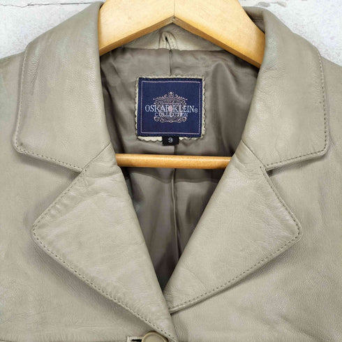 OSKAR KLEIN lamb leather ラムレザー3Bテーラードジャケット レディース 9