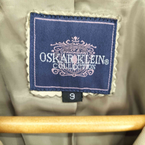 OSKAR KLEIN lamb leather ラムレザー3Bテーラードジャケット レディース 9