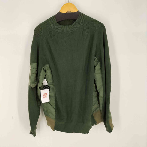 サカイ Sacai MA-1ドッキング モックニット コットン メンズ JPN:3