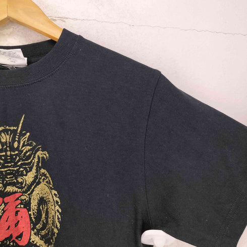 コスパ COSPA フロントプリントクルーネックTシャツ メンズ S