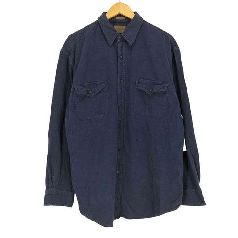 セントジョンズベイ STJOHNS BAY 90-00s CHAMOIS CLOTH シャモアクロスシャツ メンズ import:L