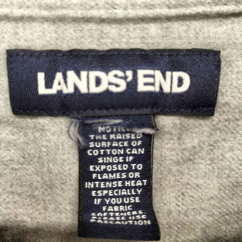 ランズエンド LANDS END シャモアクロスボタンダウンシャツ メンズ import:XXL