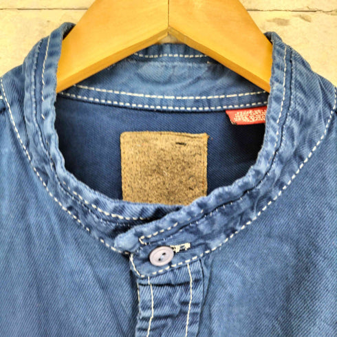 バンドカラーシャツ メンズ import:XL