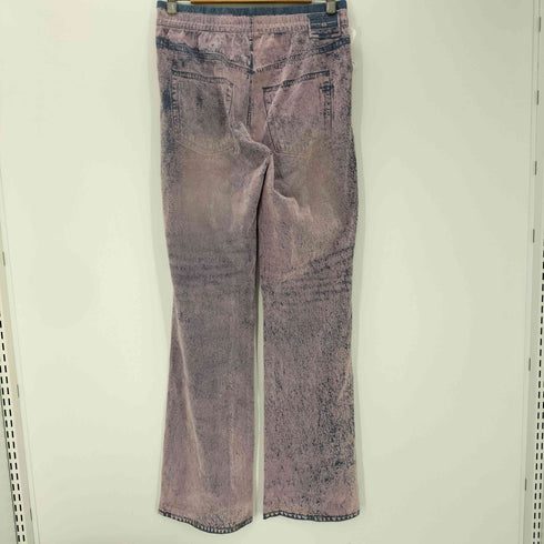 ディーゼル DIESEL 25SS P-NERV ブリーチ トロンプルイユ フロッキー 加工 スウェット トラック パンツ レディース M