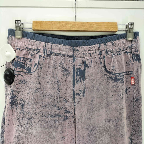 ディーゼル DIESEL 25SS P-NERV ブリーチ トロンプルイユ フロッキー 加工 スウェット トラック パンツ レディース M