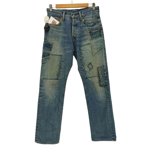 ヒステリック HYSTERIC 440 HYS 90-00S 初期 OLD 再構築 タタキ パッチワーク ダメージ デニム パンツ Y2K メンズ 32