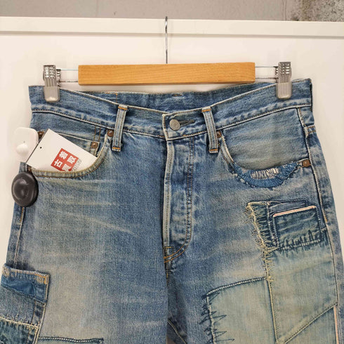 ヒステリック HYSTERIC 440 HYS 90-00S 初期 OLD 再構築 タタキ パッチワーク ダメージ デニム パンツ Y2K メンズ 32