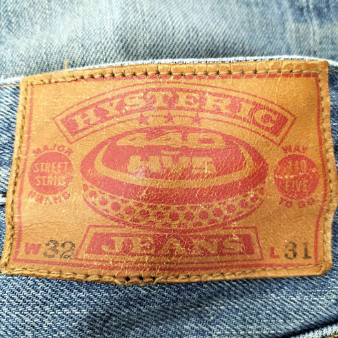 ヒステリック HYSTERIC 440 HYS 90-00S 初期 OLD 再構築 タタキ パッチワーク ダメージ デニム パンツ Y2K メンズ 32