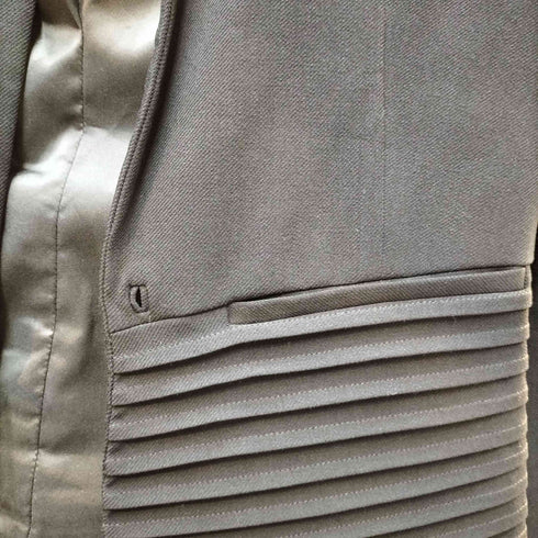 ヘルムートラング HELMUT LANG プリーツ デザイン フック ショート クロップド テーラード ジャケット レディース 2