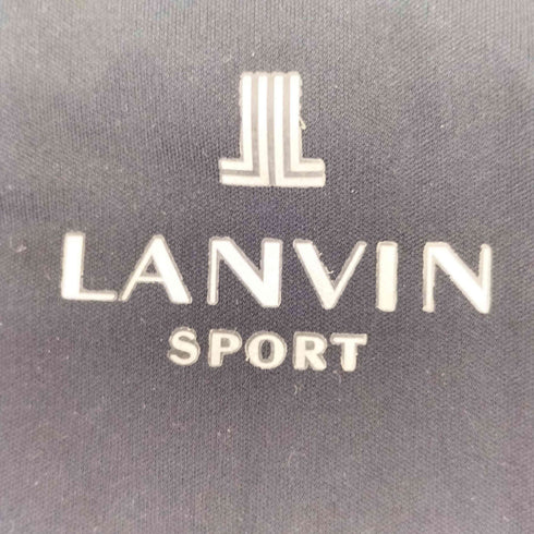 ランバン スポール LANVIN SPORT ロゴ プリント 異素材切替 ネックウォーマー メンズ