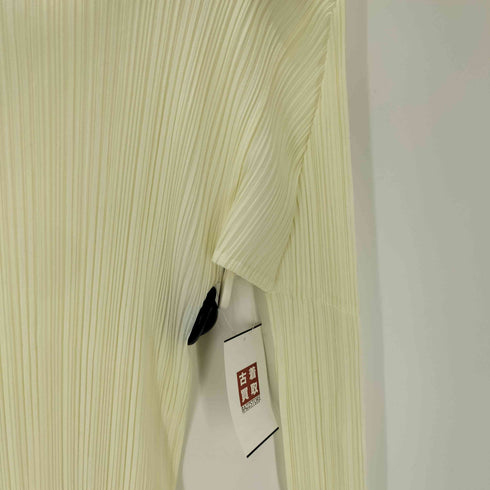 プリーツプリーズイッセイミヤケ PLEATS PLEASE ISSEY MIYAKE 00S 00AW プリーツ ロング スリーブ ハイネック カットソー レディース JPN:3