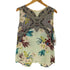 エトロ ETRO イタリア製 シルク100 総柄 ノースリーブ レディース import:M