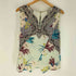 エトロ ETRO イタリア製 シルク100 総柄 ノースリーブ レディース import:M