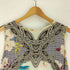 エトロ ETRO イタリア製 シルク100 総柄 ノースリーブ レディース import:M