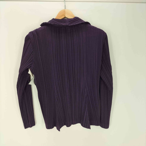 イッセイミヤケ ISSEY MIYAKE 00S 09AW 銀タグ プリーツ テーラード ジャケット レディース JPN:2