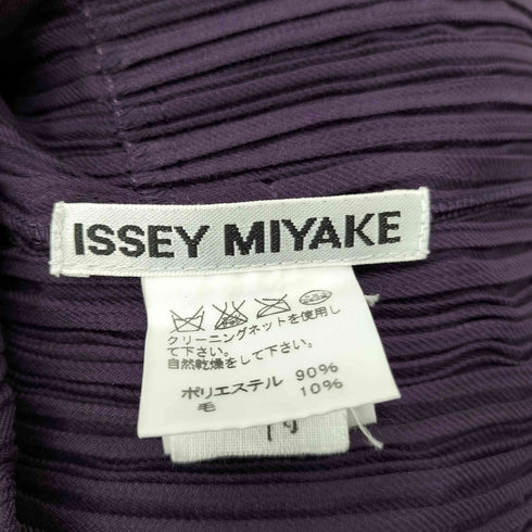 イッセイミヤケ ISSEY MIYAKE 00S 09AW 銀タグ プリーツ テーラード ジャケット レディース JPN:2