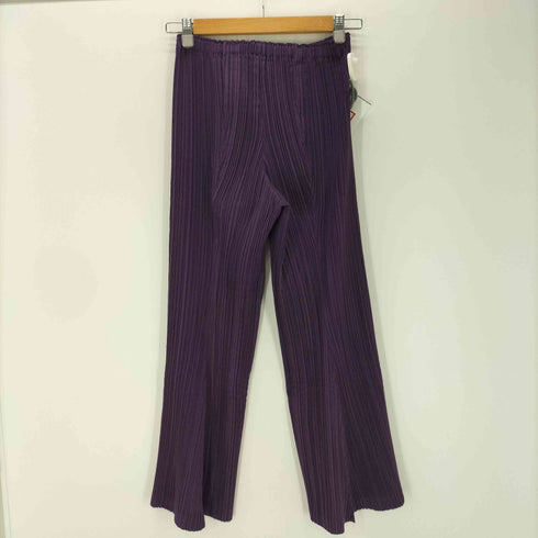 イッセイミヤケ ISSEY MIYAKE 00S 09AW 銀タグ プリーツ フレア パンツ レディース JPN:2