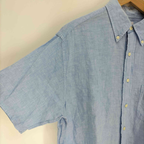 ブルックスブラザーズ BROOKS BROTHERS ボタンダウン S/S リネン シャツ メンズ JPN:M