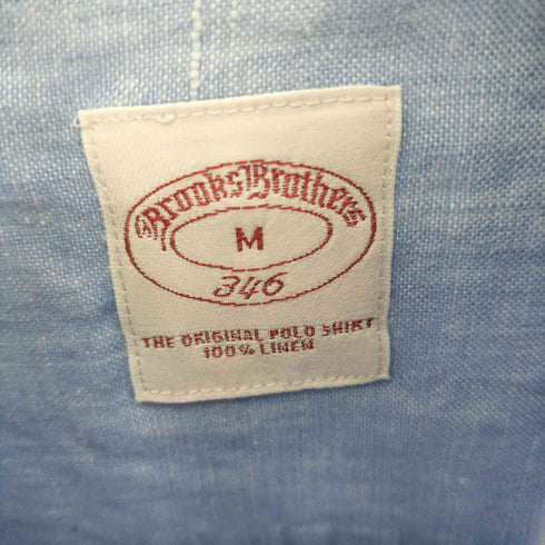 ブルックスブラザーズ BROOKS BROTHERS ボタンダウン S/S リネン シャツ メンズ JPN:M