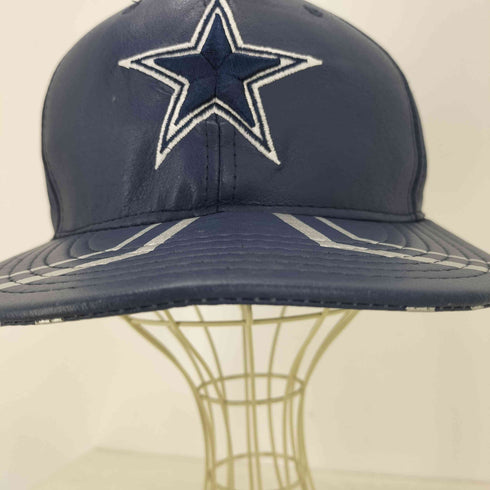 ニューエラ NEW ERA 9FIFTY フロントロゴ刺繍 フェイクレザー 6パネルキャップ メンズ