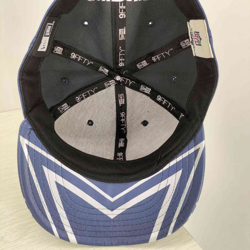ニューエラ NEW ERA 9FIFTY フロントロゴ刺繍 フェイクレザー 6パネルキャップ メンズ