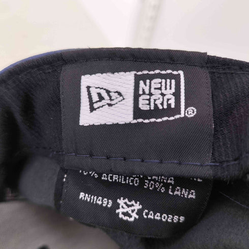 ニューエラ NEW ERA 9FIFTY フロントロゴ刺繍 フェイクレザー 6パネルキャップ メンズ