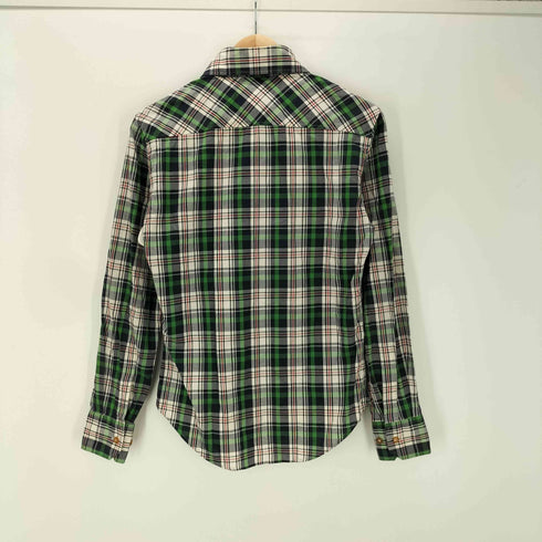 ヴィヴィアンウエストウッドマン Vivienne Westwood MAN ギミック ボタン オーブ刺繍 L/S チェック シャツ メンズ 44