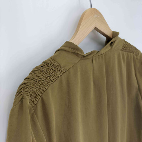 エトロ ETRO エステル ギャザー L/S シャツ ワンピース レディース 44