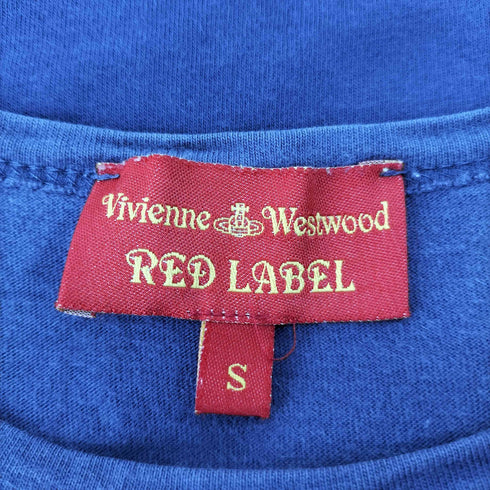 ヴィヴィアンウエストウッドレッドレーベル Vivienne Westwood RED LABEL オーブ刺繍 プリント クロップド Tシャツ ピチT Y2K レディース import:S